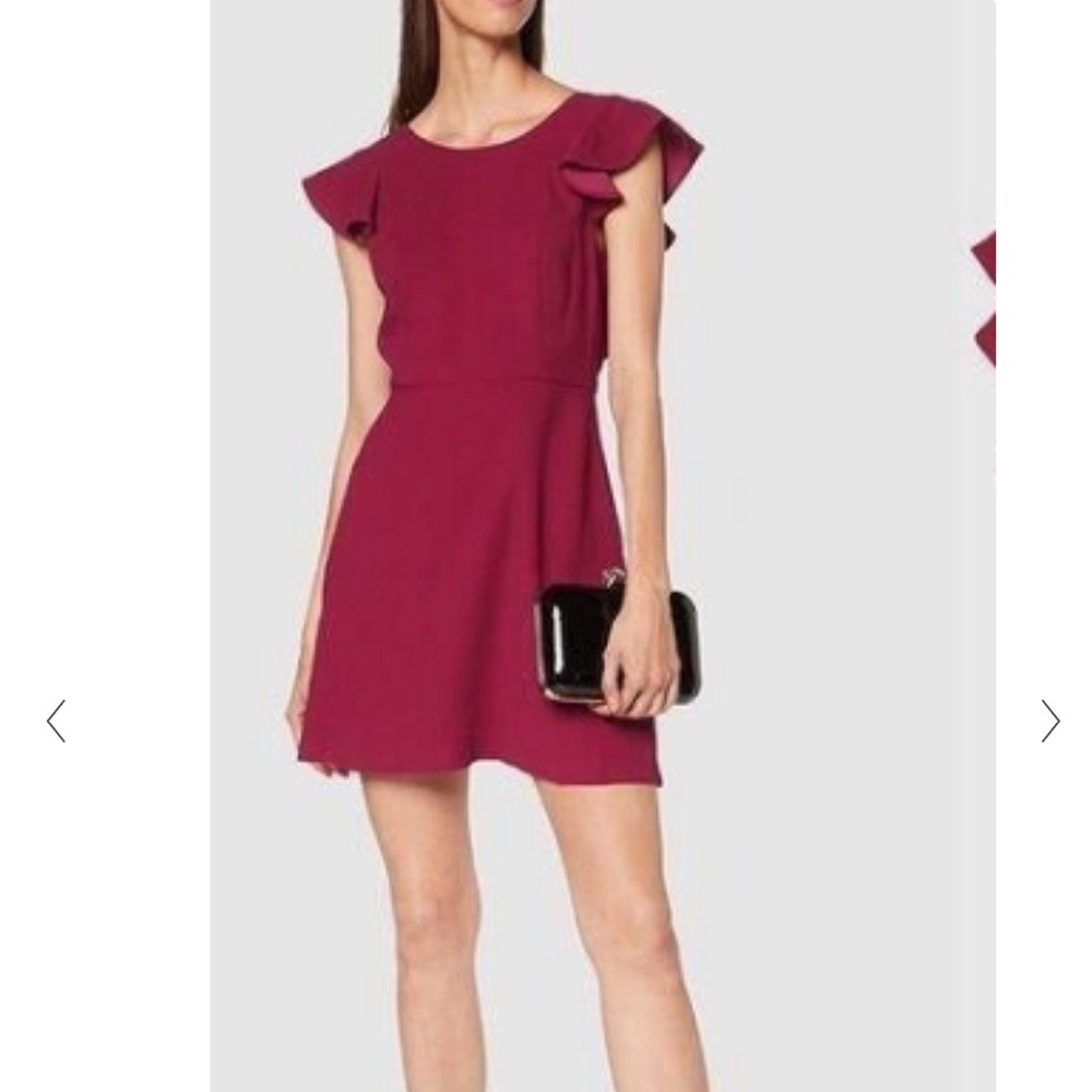 BCBGeneration Mini Dress with Flutter Sleeves